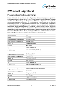 PDD-Anhang: BWimpact - Agroforst