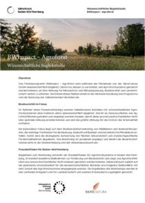Begleitstudie BWimpact - Agroforst
